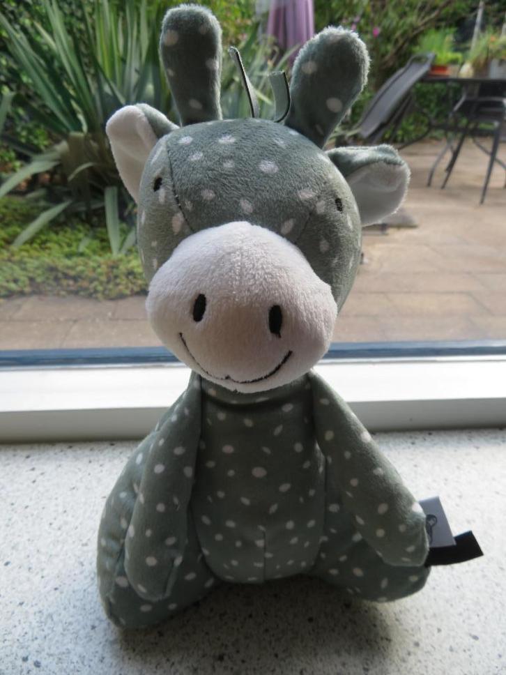 Giraffe of giraf groen met stippen van Prenatal, Kinderen en Baby's, Speelgoed | Knuffels en Pluche, Zo goed als nieuw, Overige typen