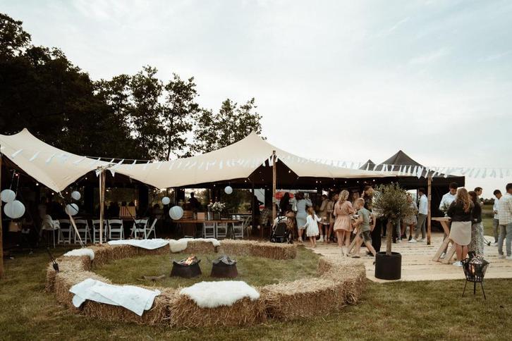 Stretchtent, 5x7,5 incl. hardware., Tuin en Terras, Partytenten, Gebruikt, Overige typen, 2 meter of meer, 8 meter of meer, 6 meter of meer