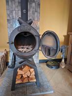 Bullerjan Houtkachel met Onderstel, Huis en Inrichting, Kachels, Gebruikt, Houtkachel, Ophalen of Verzenden, Vrijstaand