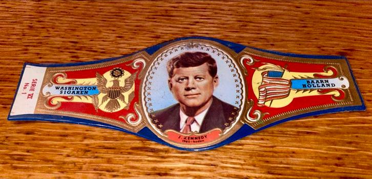 Vintage J. Kennedy Sigaarband - Washington Sigaren, Verzamelen, Overige Verzamelen, Gebruikt, Ophalen of Verzenden