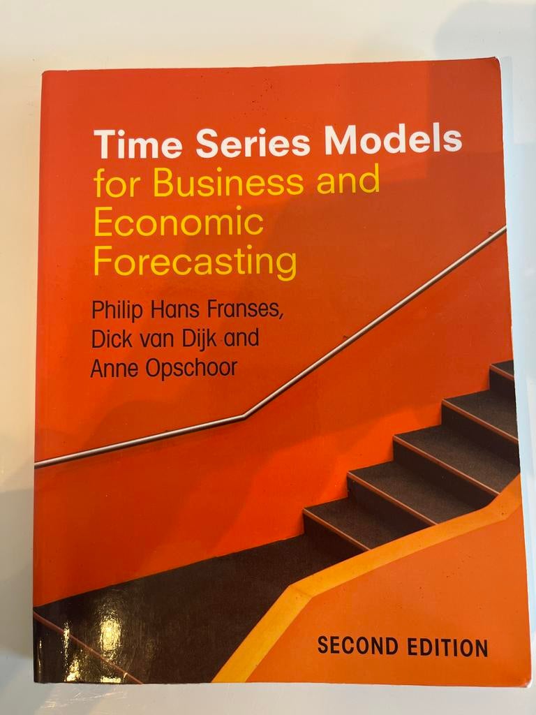 Time Series Models - Economische Voorspelling, Ophalen of Verzenden, Zo goed als nieuw, Economie en Marketing
