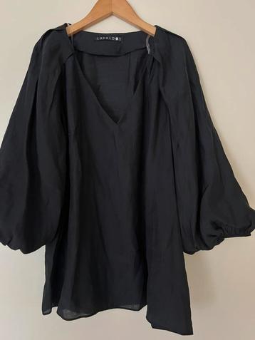 Label DOT mooie zwarte blouse/ maat 38 beschikbaar voor biedingen