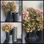 Hortensia zijden bloem | Roze of sage Green, Ophalen of Verzenden, Nieuw, Binnen