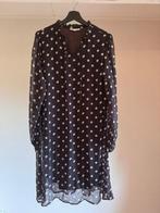 Zwart/wit gestippelde jurk van zhenzi maat M/46/48, Kleding | Dames, Grote Maten, Zhenzi, Ophalen of Verzenden, Zo goed als nieuw