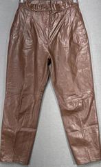 Leren Broek Cognac Kleur maat M, Kleding | Dames, Verzenden, Zo goed als nieuw, Maat 38/40 (M), Bruin