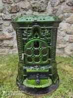 Schitterende antieke Deville Art-deco houtkachel, Ophalen, Gebruikt, Houtkachel, Vrijstaand