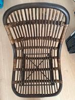 4 rotan stoelen met zwarte frame, Huis en Inrichting, Stoelen, Ophalen, Zo goed als nieuw, Zwart