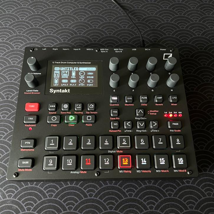 Elektron Syntakt – Hybrid drumcomputer / groovebox, Muziek en Instrumenten, Synthesizers, Zo goed als nieuw, Overige aantallen