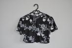 crop top met open rug, Maat 38/40 (M), Zwart, Nieuw, Ophalen of Verzenden