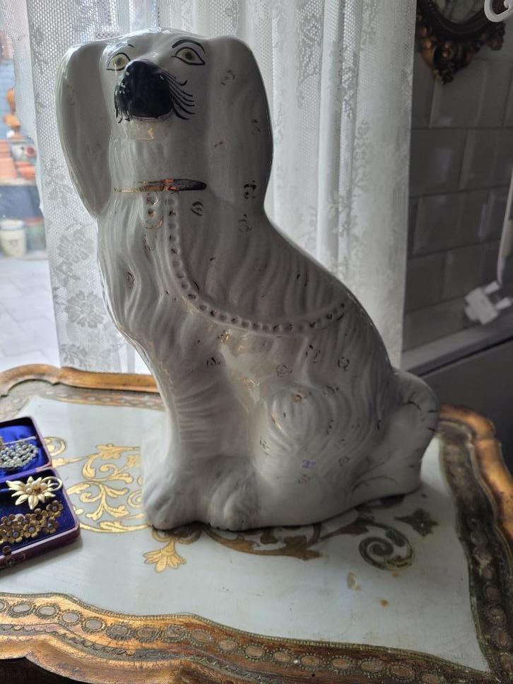 Super groot beeld Stafford hond, Antiek en Kunst, Curiosa en Brocante, Ophalen of Verzenden