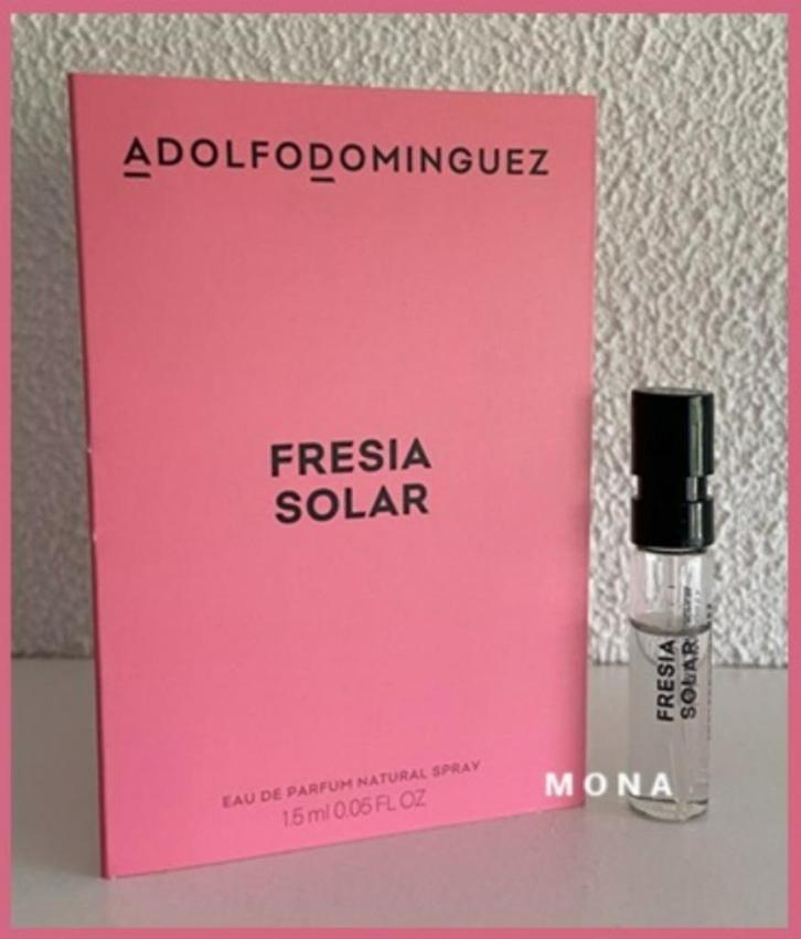 Fresia Solar parfum sample proefje tester monster, Sieraden, Tassen en Uiterlijk, Uiterlijk | Parfum, Nieuw, Verzenden