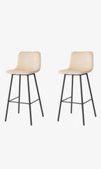 Barkrukken. Set van 2. LichtBeige. Nieuw. 75 cm., Met voetsteun, Nieuw, Ophalen of Verzenden, 90 cm of meer