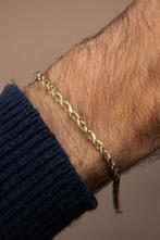 14 karaat gouden armband/ Silk Rope  / 20 cm /, Sieraden, Tassen en Uiterlijk, Armbanden, Ophalen of Verzenden, Zo goed als nieuw