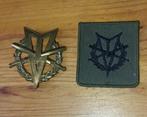 MLV speld met borstembleem, Verzamelen, Ophalen of Verzenden, Landmacht, Nederland, Embleem of Badge