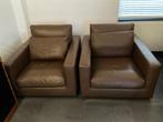 Fauteuils 2 stuks Mauro Linteloo, Ophalen, Leder, Gebruikt, 100 tot 125 cm