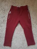 Zara legging maat 98/104 bordeaux rood rits meisje, Broek, Gebruikt, Meisje, Ophalen of Verzenden