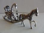 Miniatuur zilver Ej63 slede zwaan paard zilveren miniaturen, Verzenden, Zilver