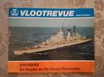Vlootrevue: "Kruisers" de Ruyter en de Zeven Provinciën, A.J.C. Veenstra, Marine, Ophalen of Verzenden, Zo goed als nieuw