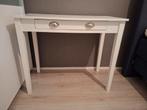 Witte Houten Sidetable met Lade, Ophalen, 50 tot 100 cm, Zo goed als nieuw, Modern