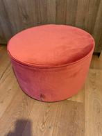 Woood Sara Poef - Oud Roze Fluweel - Ø60cm, Ophalen, Rond, Zo goed als nieuw, Stof