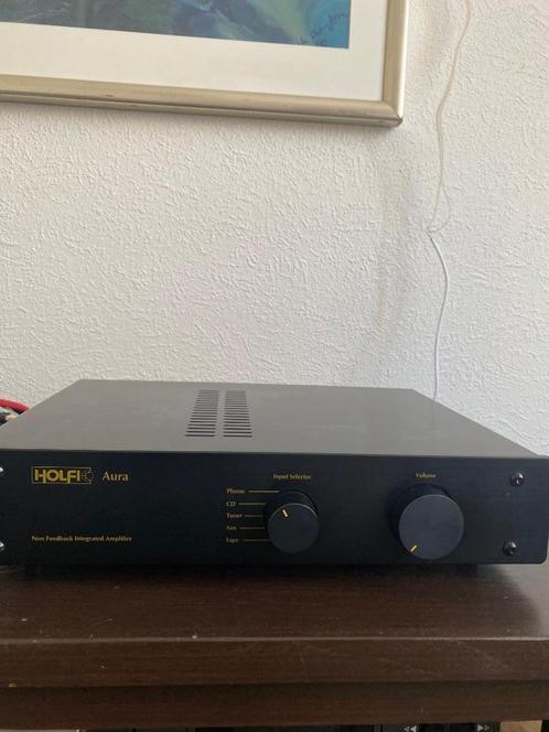 Te Koop , Holfi Aura , geïntegreerde versterker., Audio, Tv en Foto, Versterkers en Receivers, Zo goed als nieuw, Stereo, Minder dan 60 watt