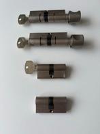 4 gelijksluitende Cilindersloten - Verschillende Maten, Ophalen of Verzenden, Gebruikt, Overige materialen, Slot