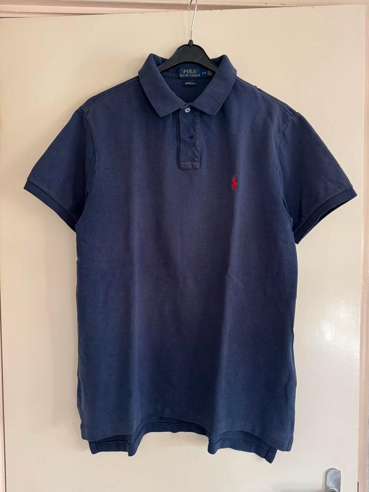 Polo Ralph Lauren Poloshirt Blauw - Nieuwstaat L, Kleding | Heren, Polo's, Zo goed als nieuw, Maat 52/54 (L), Blauw, Ophalen of Verzenden
