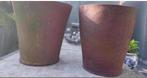 Oude Italiaanse terracotta potten set 45cm uniek antiek gaaf, Tuin en Terras, Bloembakken en Plantenbakken, Minder dan 60 cm, Rond