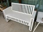 verzinkt en gepoedercoat design tuinbank, 132 cm breed, Ophalen, Gebruikt, Metaal
