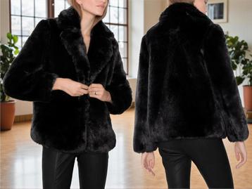 & Other Stories Faux Fur Jas Zwart XS beschikbaar voor biedingen