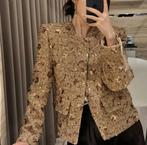 Gouden glitter jas maat M, Maat 38/40 (M), Overige kleuren, Nieuw, Ophalen of Verzenden