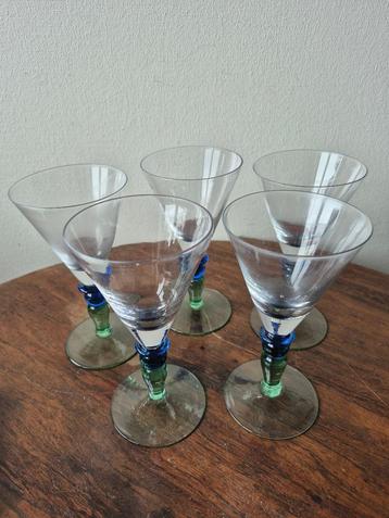 5 cocktailglazen beschikbaar voor biedingen