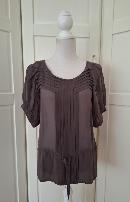 Claudia Strater grijze chiffon blouse top 34 XS (valt als M), Kleding | Dames, Tops, Gedragen, Maat 34 (XS) of kleiner, Grijs