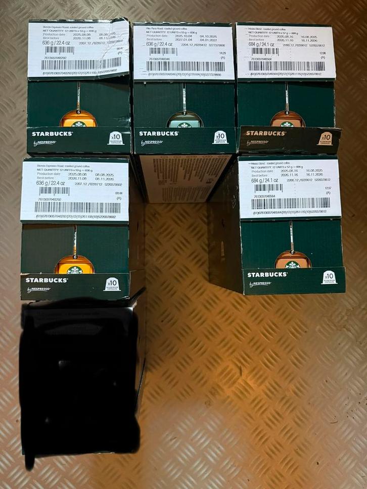 Starbucks Nespresso capsules  Volle doos 120 capsules 10x12, Diversen, Levensmiddelen, Ophalen