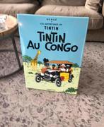 TinTin Kuifje in Congo emaille reclamebord, Ophalen of Verzenden, Kuifje, Zo goed als nieuw, Plaatje, Poster of Sticker