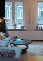 Salontafel rookglas 90cm, Huis en Inrichting, Tafels | Salontafels, Ophalen, Gebruikt, 50 tot 100 cm, Rond