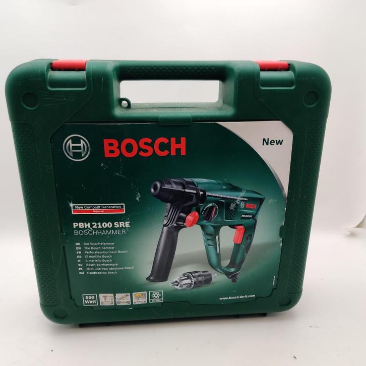 Bosch PBH 2100 SRE Boorhamer in koffer nu voor €59.99, Doe-het-zelf en Verbouw, Reinigingsmachines, Ophalen of Verzenden