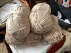 7 bol wol Royal beige, Ophalen, Zo goed als nieuw, Breien of Haken, Wol of Garen