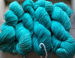 handgeverfde sokken wol met glitter FEESTJE, Ophalen of Verzenden, Nieuw, Breien of Haken, Wol of Garen