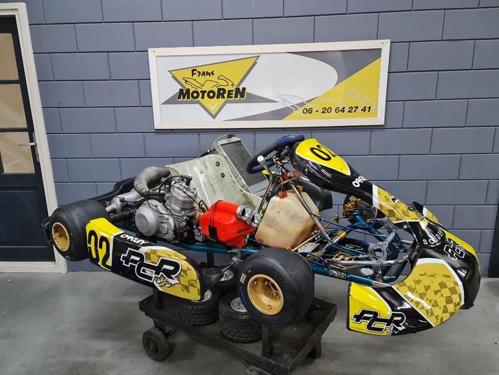 merlin 125cc schakel pavesi motor eu uitlaat, Sport en Fitness, Karting, Gebruikt, Kart, Ophalen