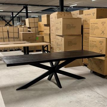 (nieuw) tafel zwart mango met of zonder poot (leeg verkoop!) beschikbaar voor biedingen