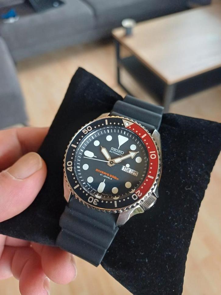Seiko Automatic Divers 200M SKX009J1, Sieraden, Tassen en Uiterlijk, Horloges | Heren, Zo goed als nieuw, Polshorloge, Seiko, Staal