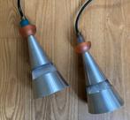 Hanglamp Studio Brandend Zand 2 stuks vintage, Ophalen of Verzenden, Gebruikt, Metaal, Minder dan 50 cm
