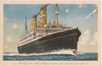 s.s. Westernland Holland America Line, Red Star Line Service, Ophalen of Verzenden, Nieuw, Motorboot, Kaart, Foto of Prent