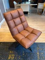 WOOOD fauteuil Jouke cognac leerlook polyester draaibaar, Ophalen, Bruin, Nieuw, Leer