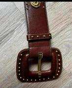 Vintage Escada riem Bruin/ leer, Kleding | Dames, Riemen en Ceinturen, 80 tot 90 cm, Bruin, Echt leder, Ophalen of Verzenden
