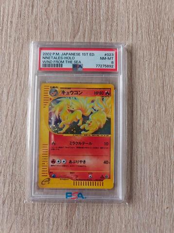 Ninetales Holo 2002 PSA 8 - Zeldzaam! beschikbaar voor biedingen