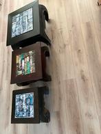 Drie opium tafeltjes, Huis en Inrichting, Tafels | Salontafels, Ophalen, Gebruikt, Vierkant