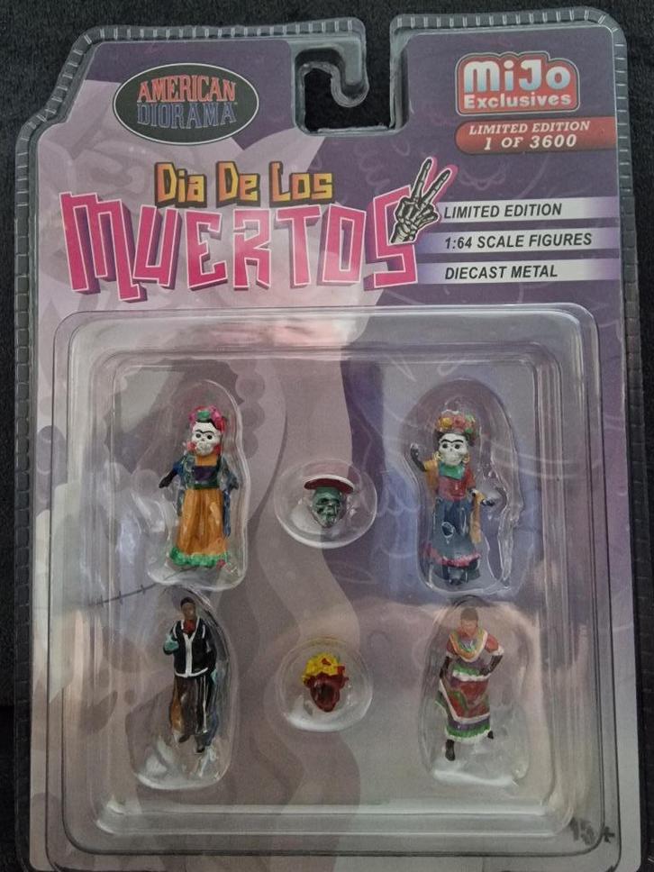 Dia De Los Muertos Figuur Set American Diorama 1:64, Hobby en Vrije tijd, Modelbouw | Figuren en Diorama's, Nieuw, Figuur of Figuren