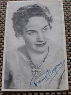 Kaart met foto van zangeresTruus Koopmans met handtekening, Ophalen of Verzenden, Gebruikt, Foto of Kaart, Gesigneerd